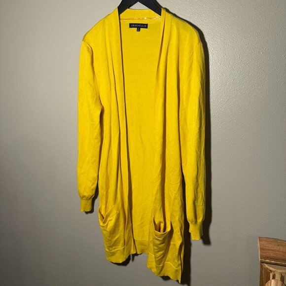 Love Ellie Ailisa Open Cardigan - Yellow - Picture 1 of 6